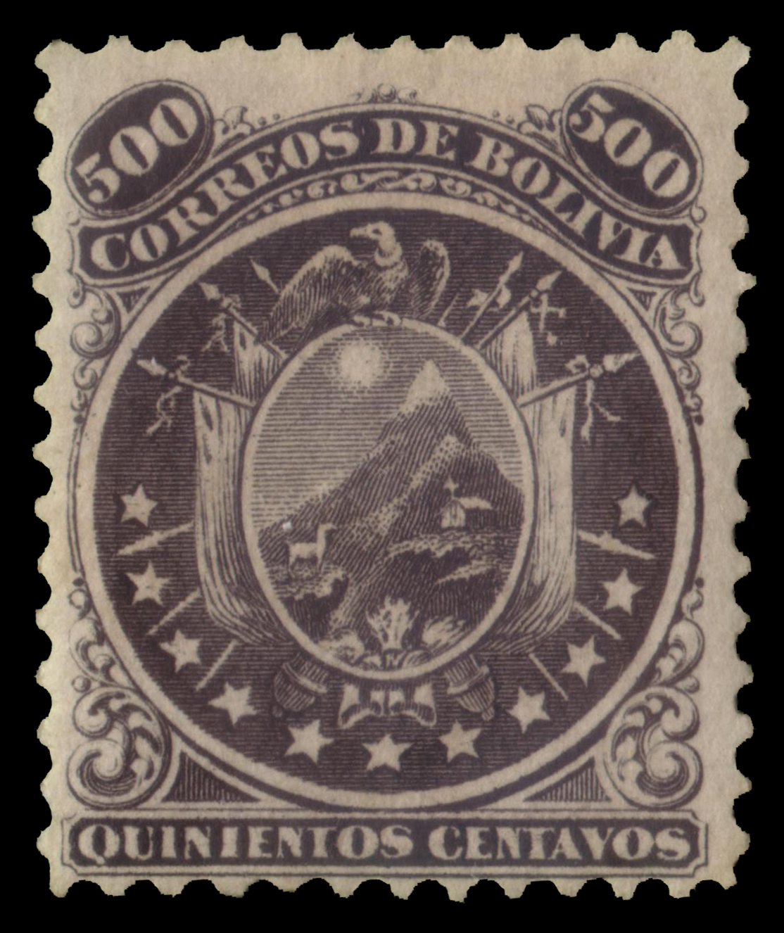 Lot 2102 - bolivia Individual lots -  Ponte Auction House Stamps Auction 505