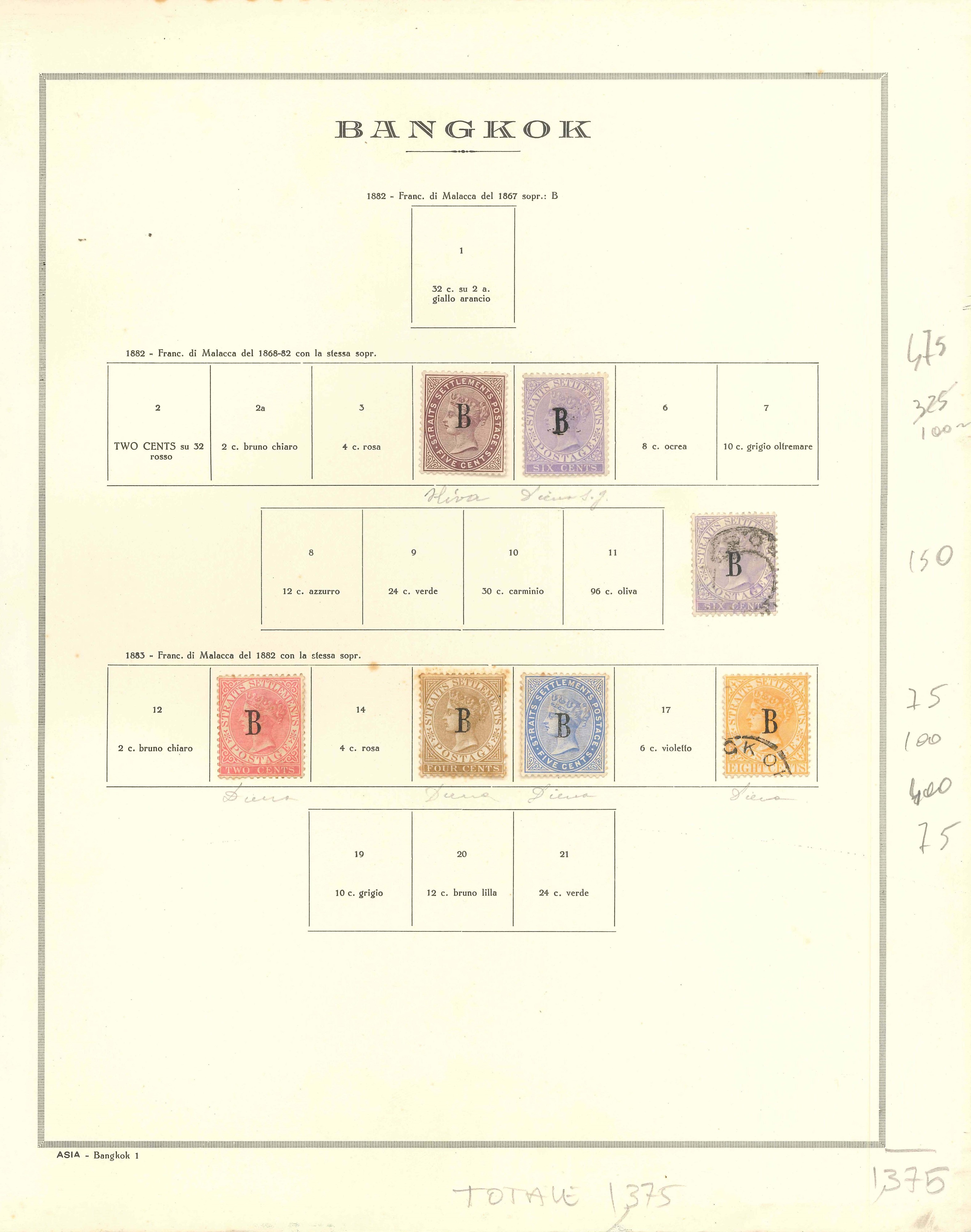 Lot 2195 - bangkok Lots & Collections - Ponte Auction House Stamps Auction 505 Lot 2195 - bangkok Lots & Collections - Ponte Auction House Stamps Auction 505