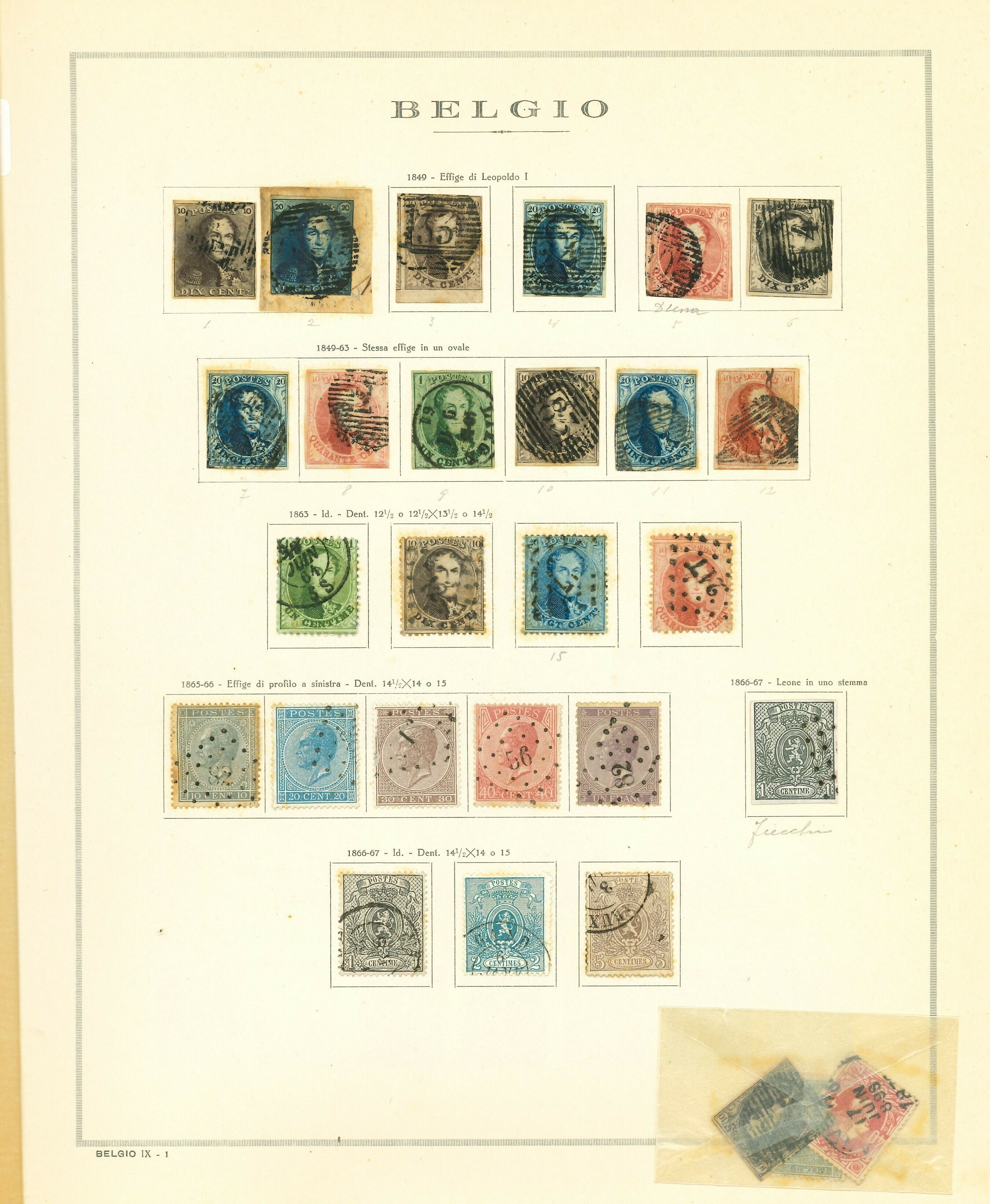 Lot 2201 - Belgium Lots & Collections -  Ponte Auction House Stamps Auction 505