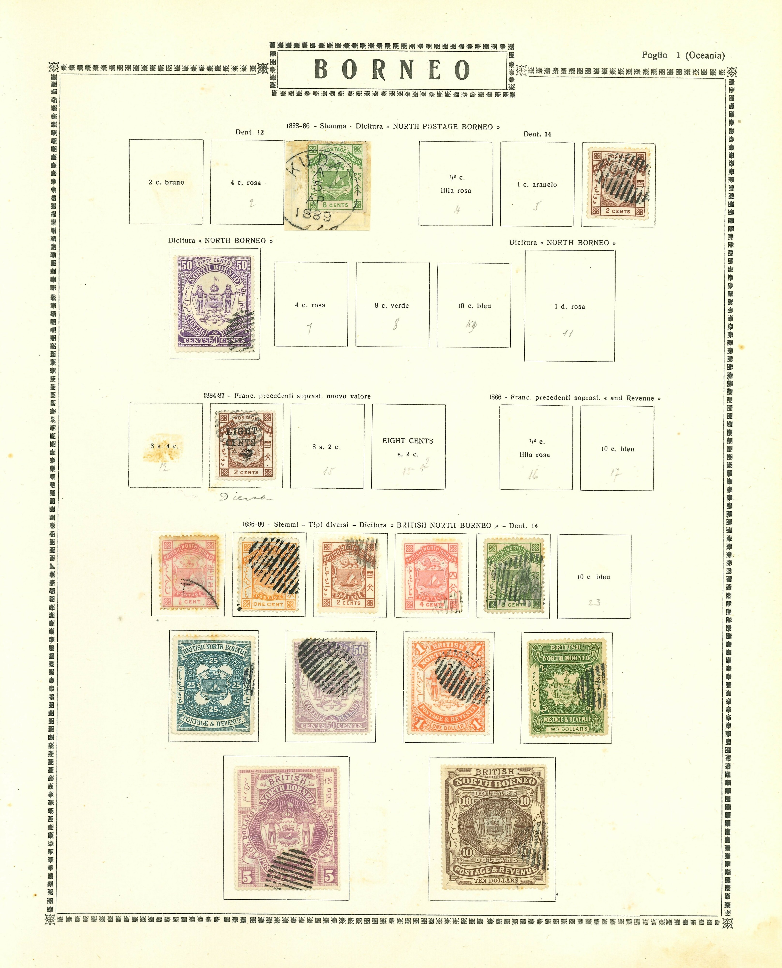 Lot 2214 - BRITISH COLONIES: ASIA Lots & Collections -  Ponte Auction House Stamps Auction 505