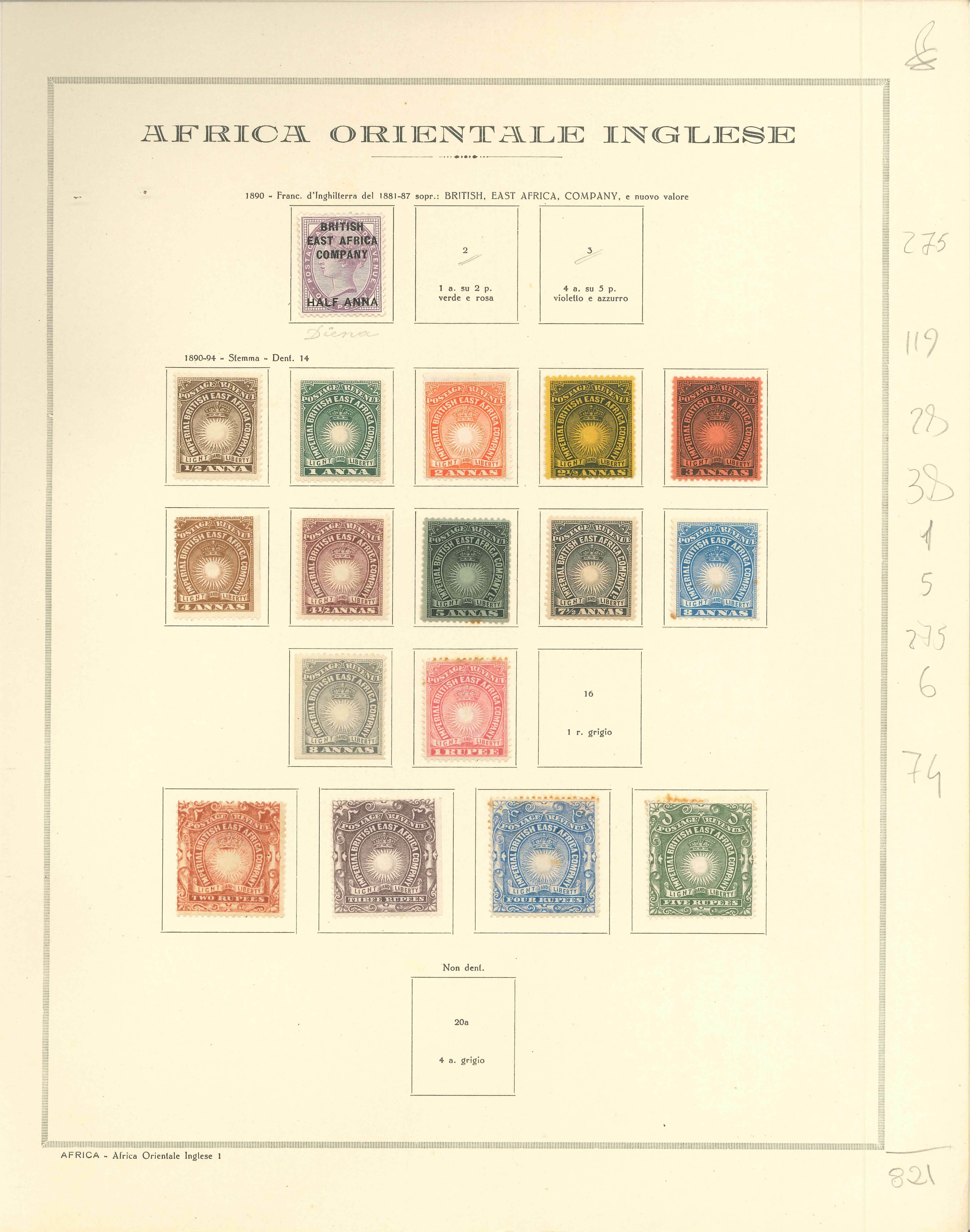 Lot 2216 - british east africa Lots & Collections -  Ponte Auction House Stamps Auction 505