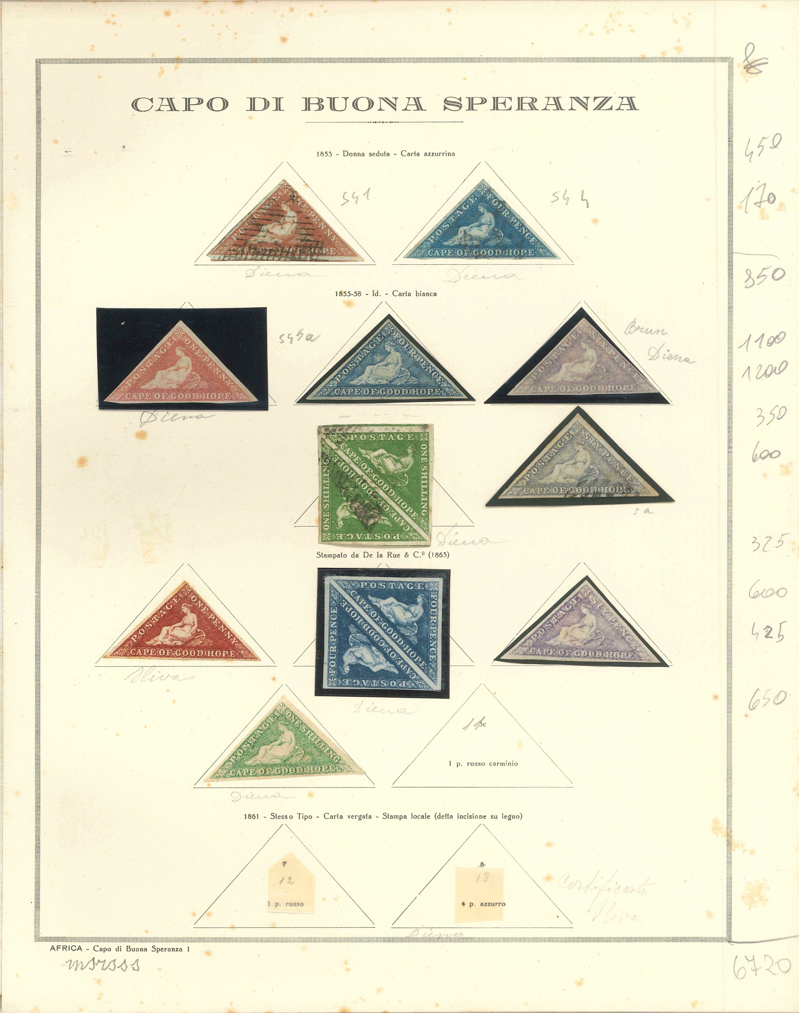 Lot 2228 - cape of good hope Lots & Collections -  Ponte Auction House Stamps Auction 505