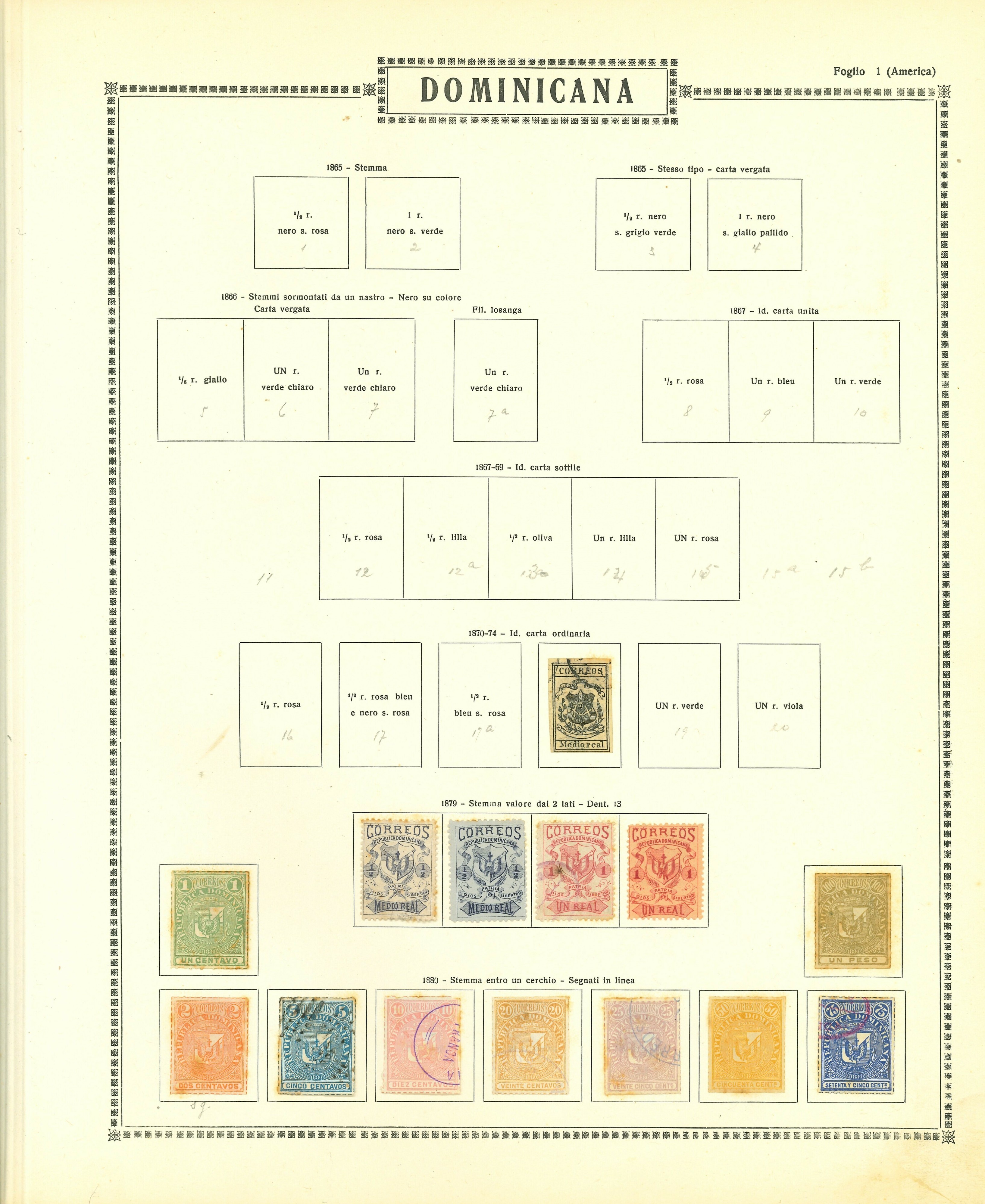 Lot 2243 - dominican republic Lots & Collections -  Ponte Auction House Stamps Auction 505