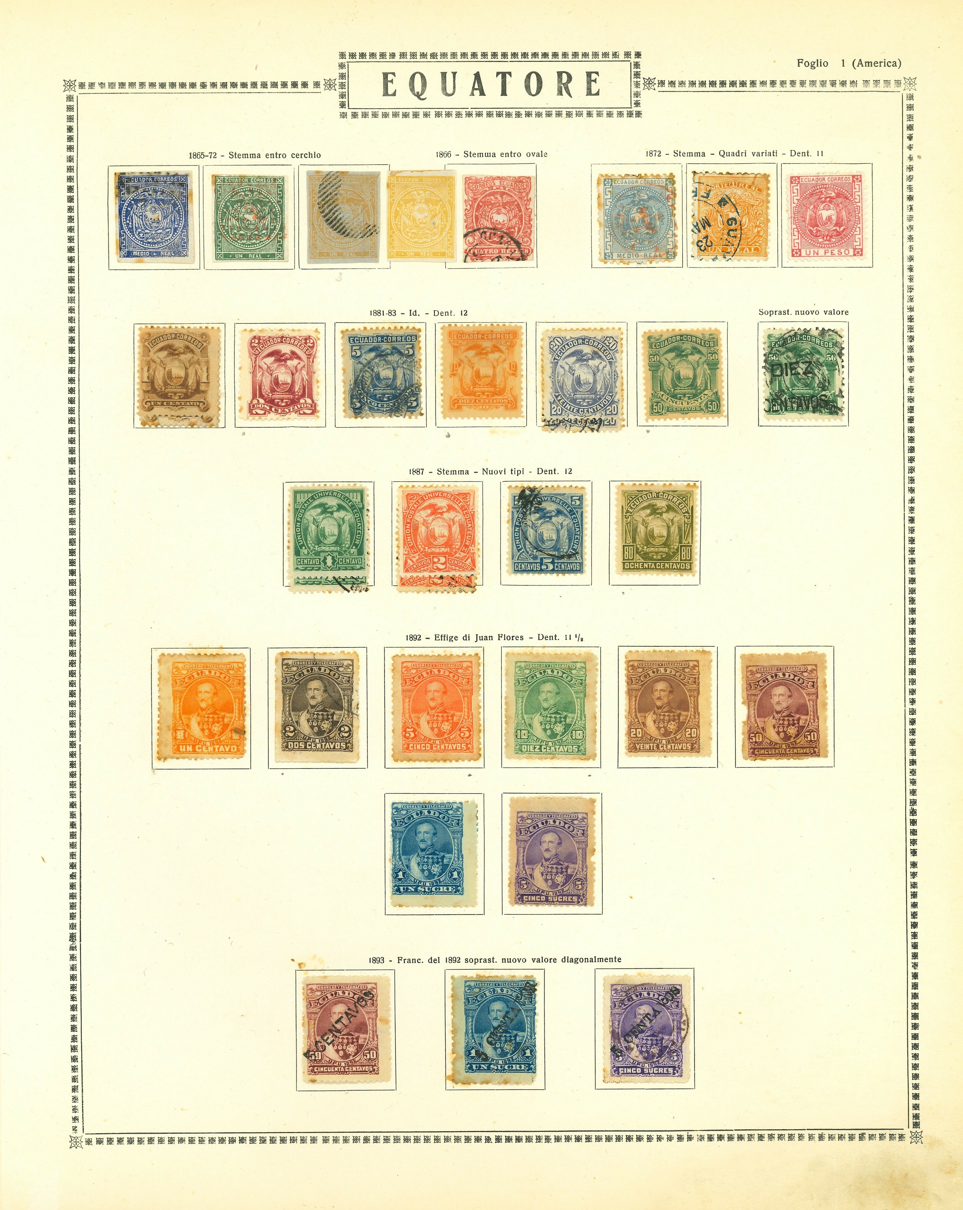 Lot 2245 - Ecuador Lots & Collections -  Ponte Auction House Stamps Auction 505