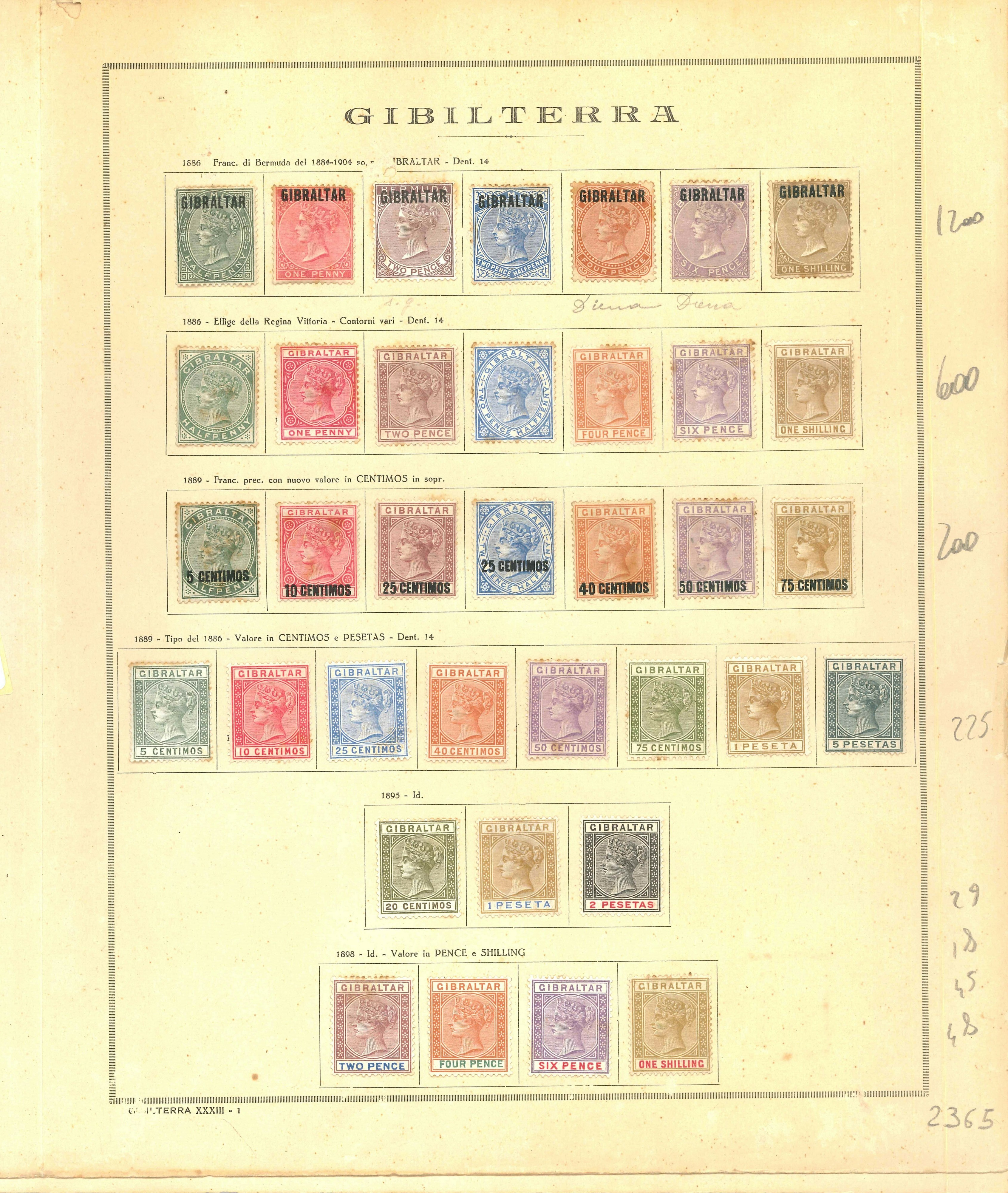 Lot 2264 - Gibraltar Lots & Collections - Ponte Auction House Stamps Auction 505 Lot 2264 - Gibraltar Lots & Collections - Ponte Auction House Stamps Auction 505