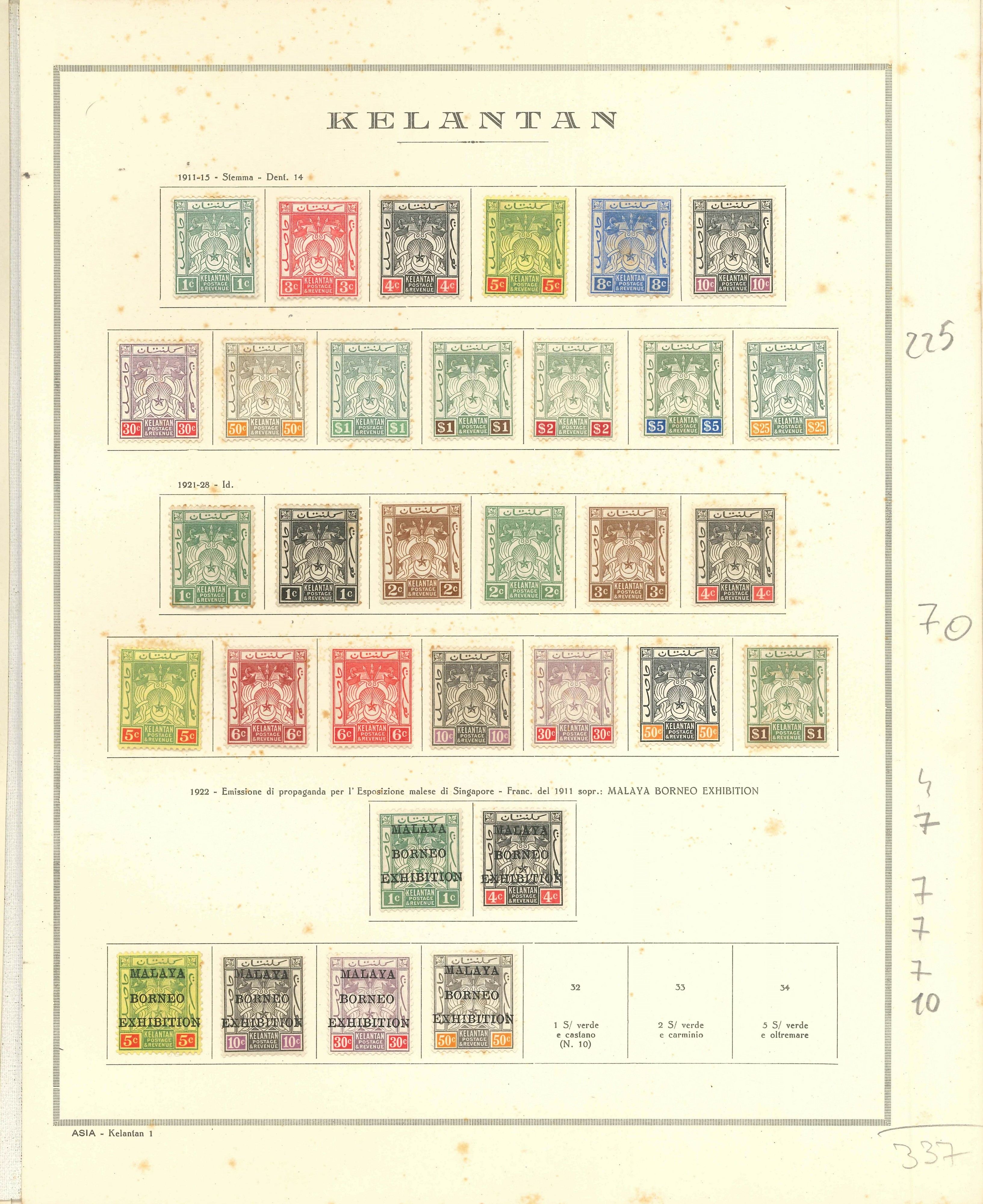 Lot 2298 - malaysian states Lots & Collections -  Ponte Auction House Stamps Auction 505