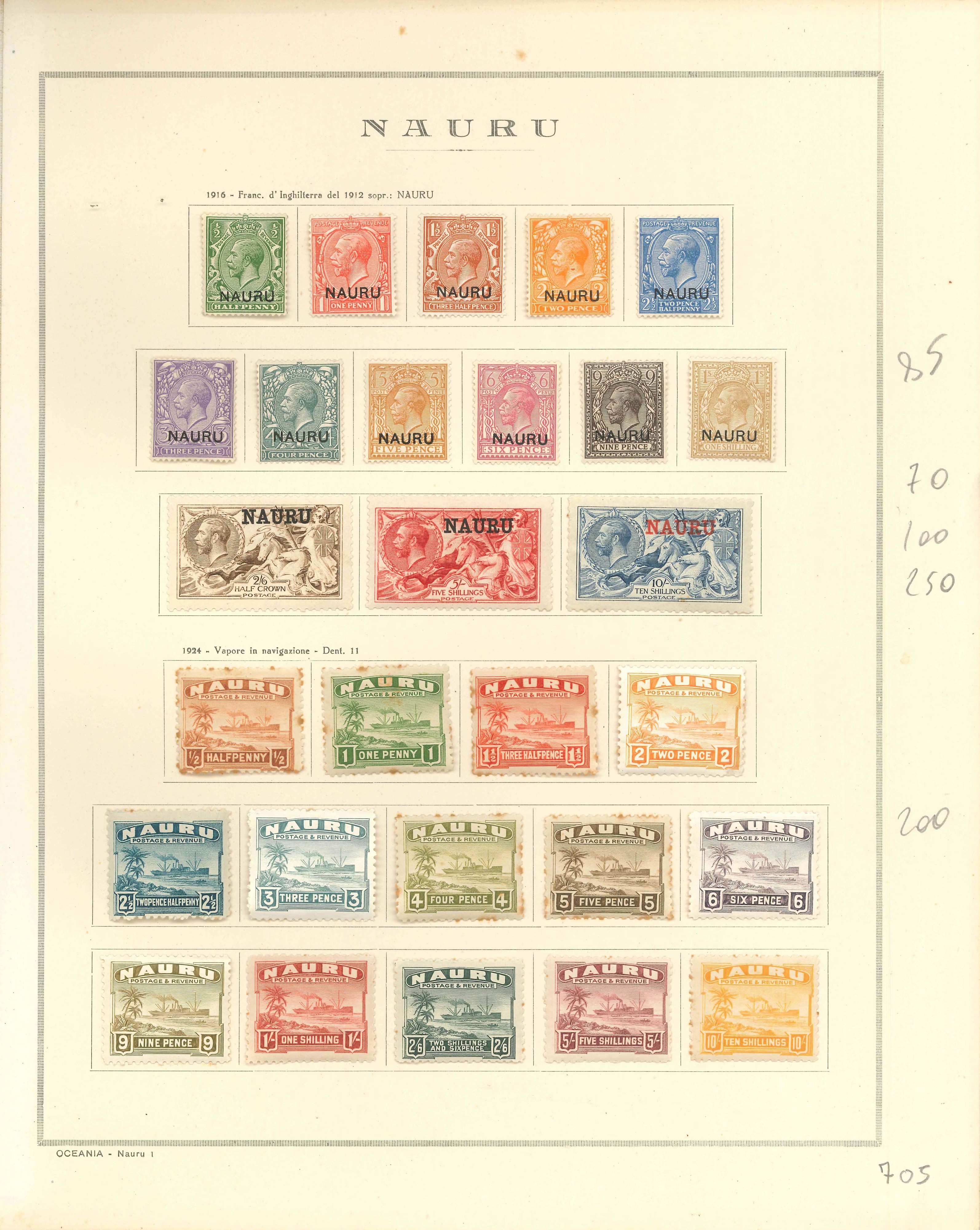 Lot 2307 - nauru Lots & Collections -  Ponte Auction House Stamps Auction 505