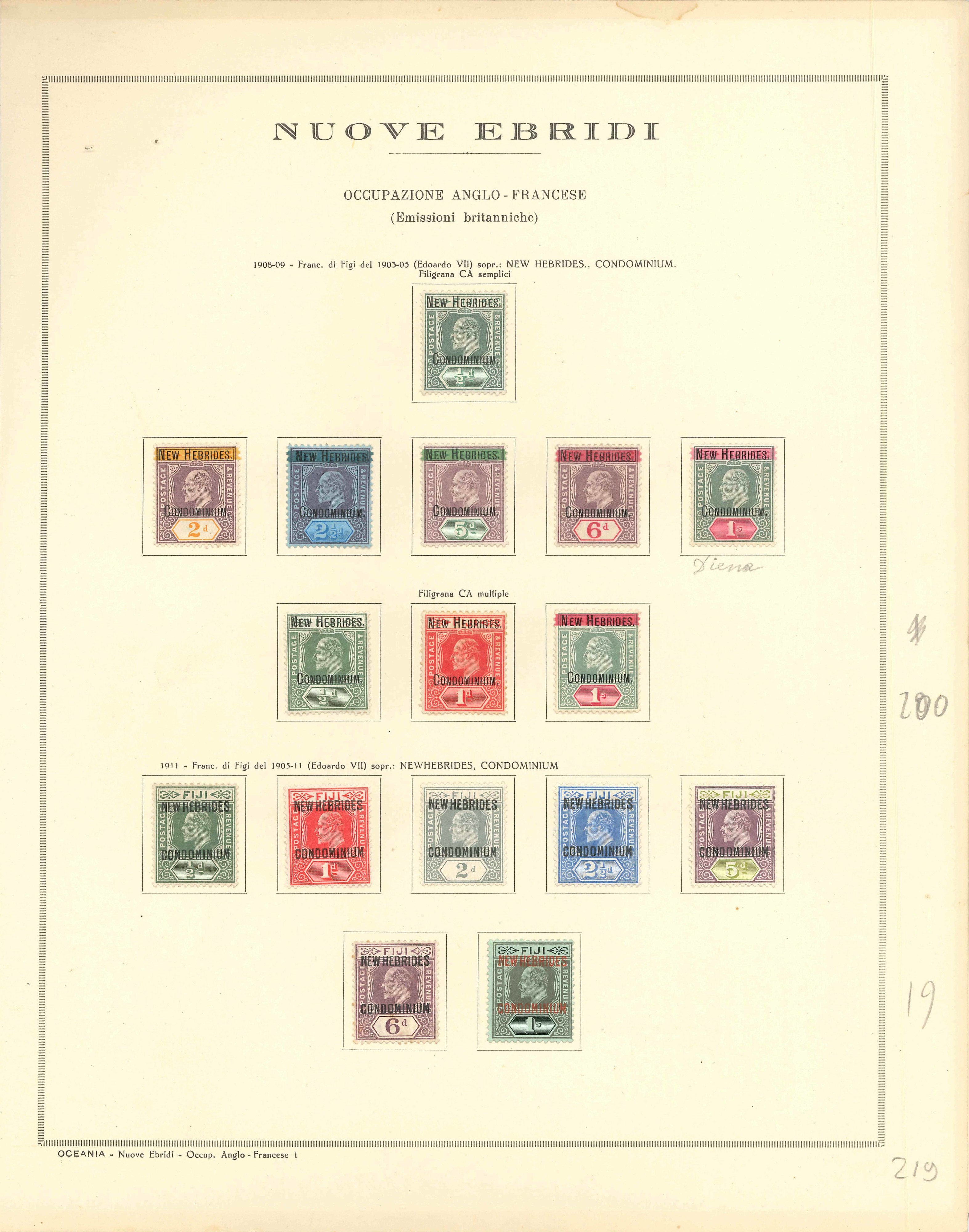 Lot 2311 - new hebrides Lots & Collections - Ponte Auction House Stamps Auction 505 Lot 2311 - new hebrides Lots & Collections - Ponte Auction House Stamps Auction 505