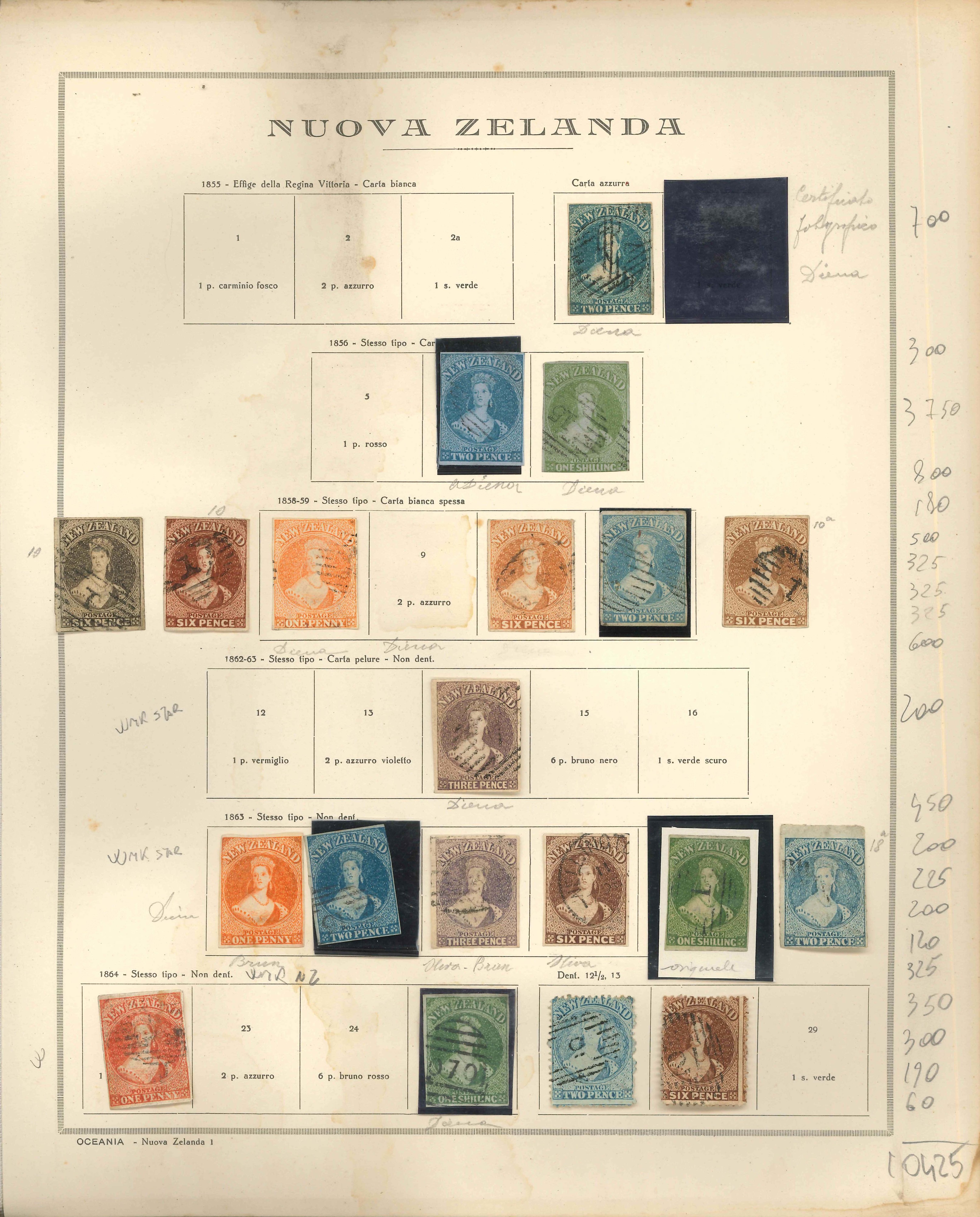 Lot 2313 - New Zealand Lots & Collections -  Ponte Auction House Stamps Auction 505