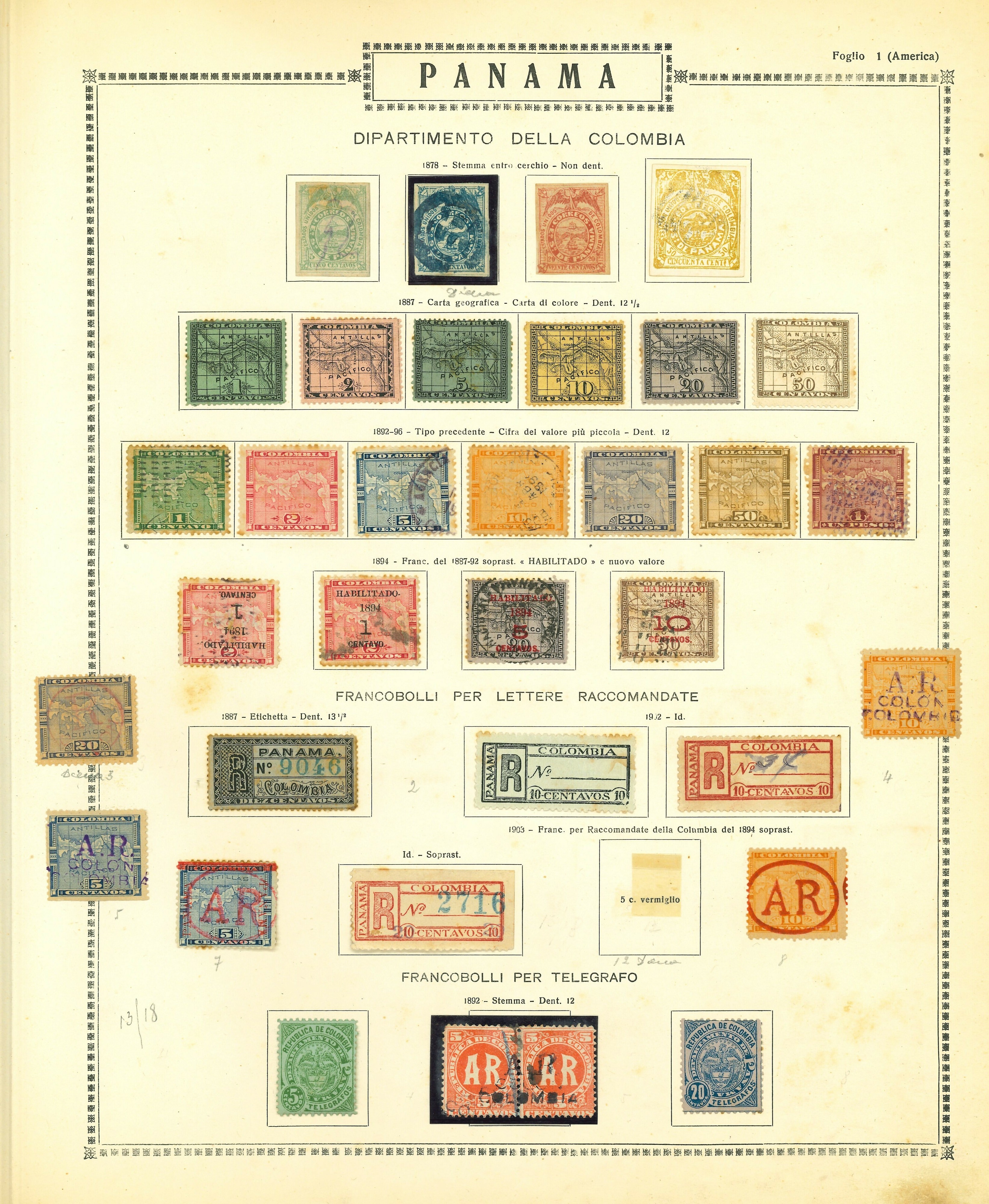 Lot 2325 - PANAMA, CANAL ZONE Lots & Collections -  Ponte Auction House Stamps Auction 505