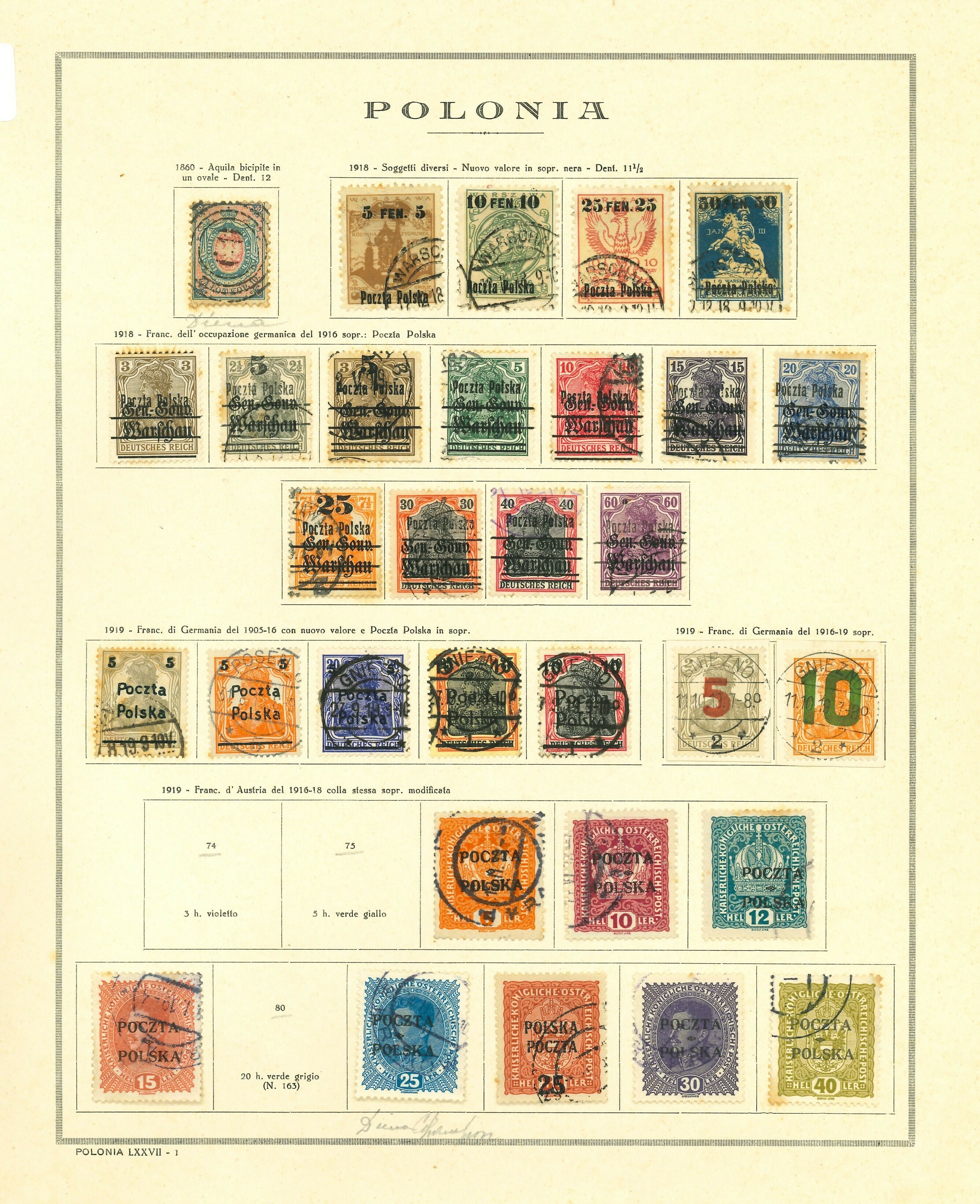 Lot 2330 - Poland Lots & Collections -  Ponte Auction House Stamps Auction 505