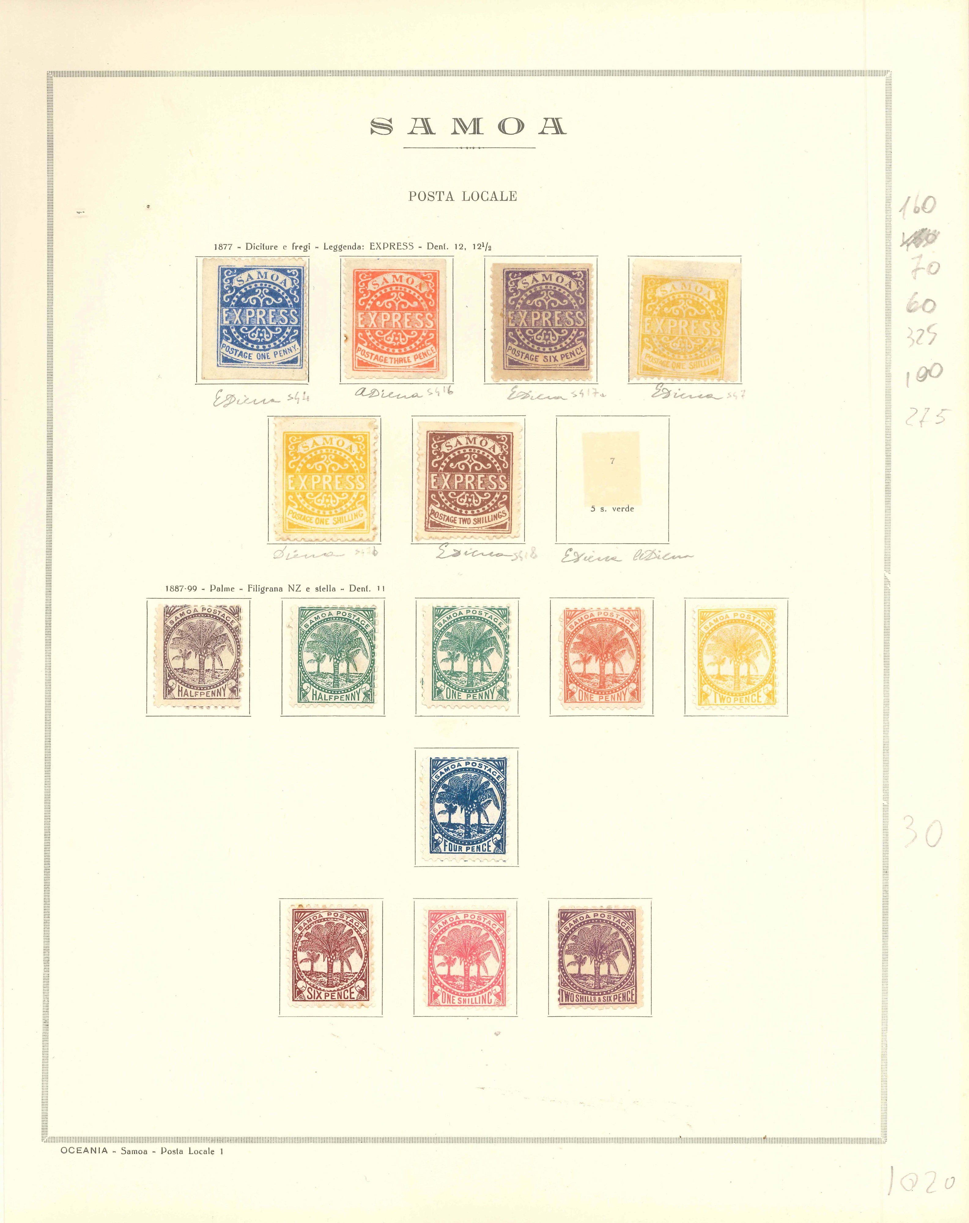 Lot 2338 - samoa Lots & Collections -  Ponte Auction House Stamps Auction 505
