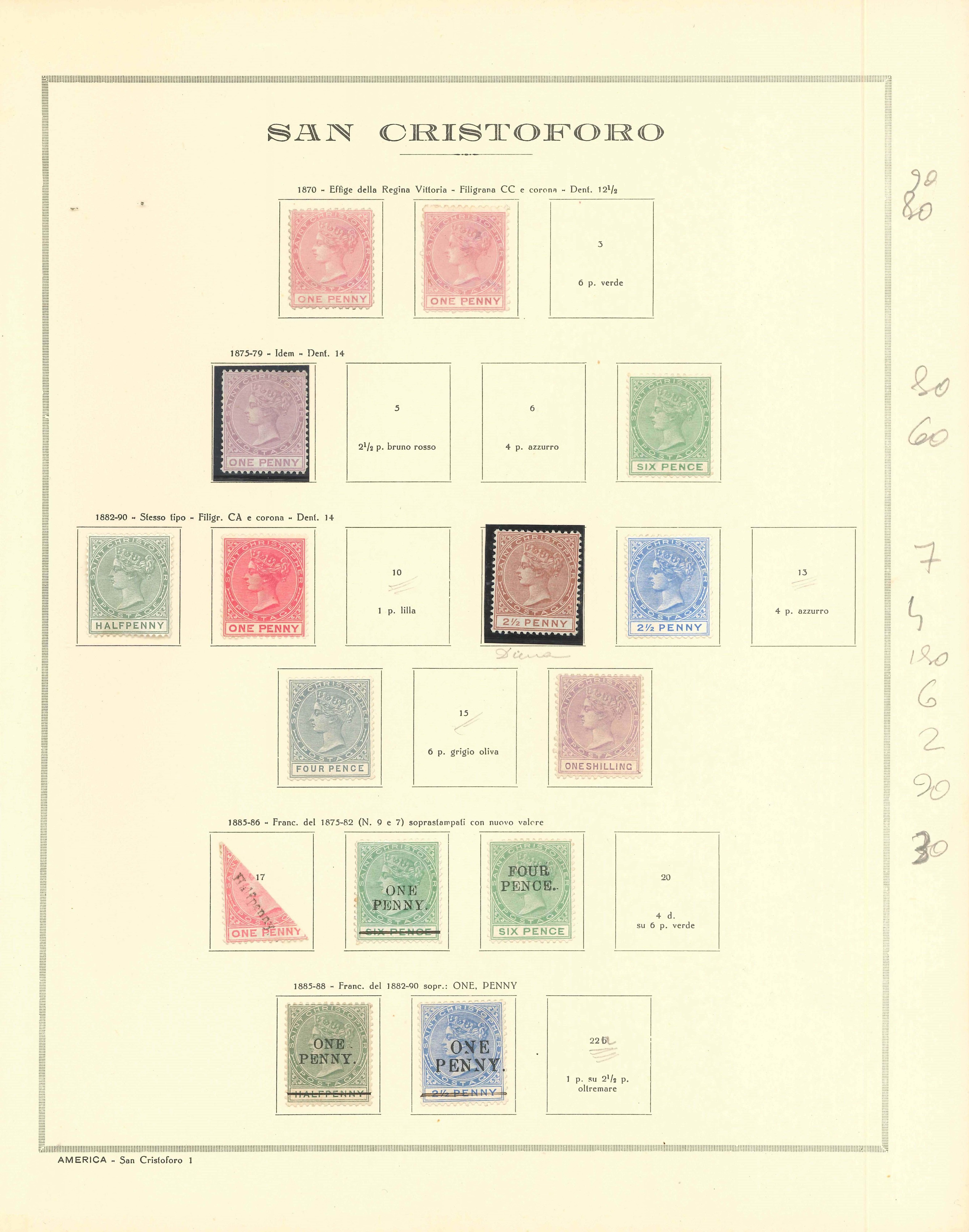 Lot 2348 - ST. CHRISTOPHER, NEVIS, ST. KITTS & NEVIS Lots & Collections -  Ponte Auction House Stamps Auction 505
