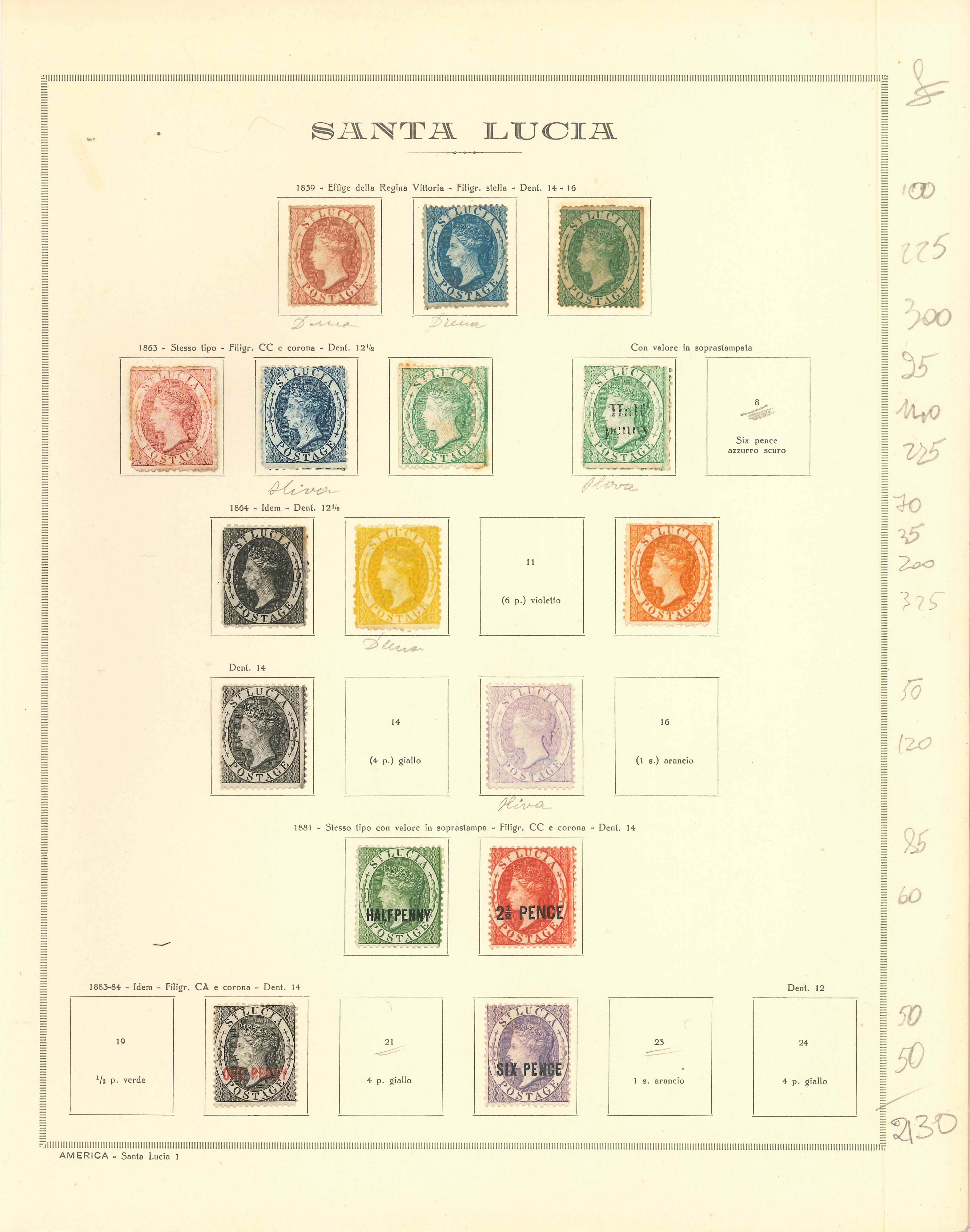 Lot 2350 - st. lucia Lots & Collections - Ponte Auction House Stamps Auction 505 Lot 2350 - st. lucia Lots & Collections - Ponte Auction House Stamps Auction 505