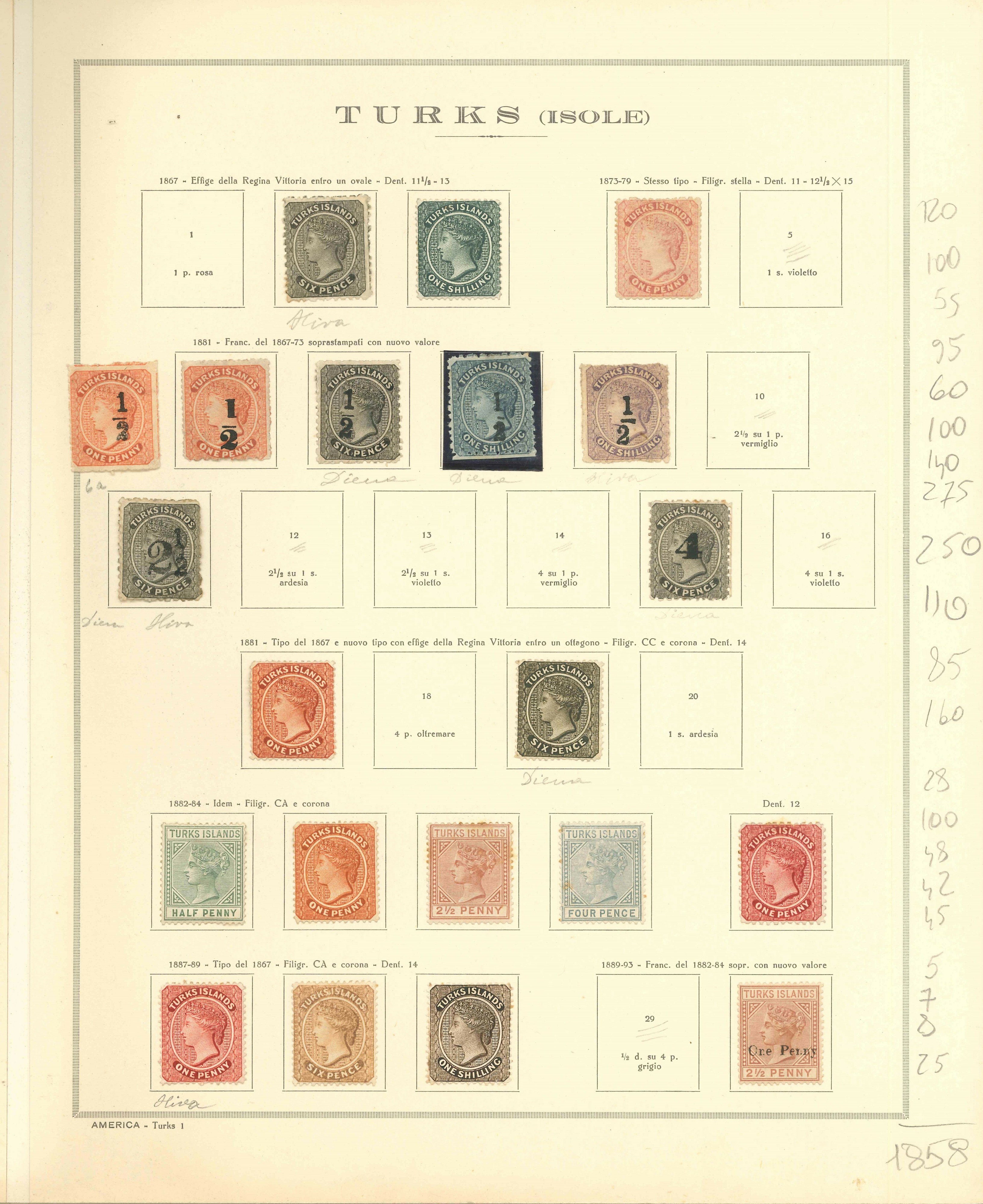 Lot 2368 - TURKS & CAICOS ISLANDS Lots & Collections -  Ponte Auction House Stamps Auction 505