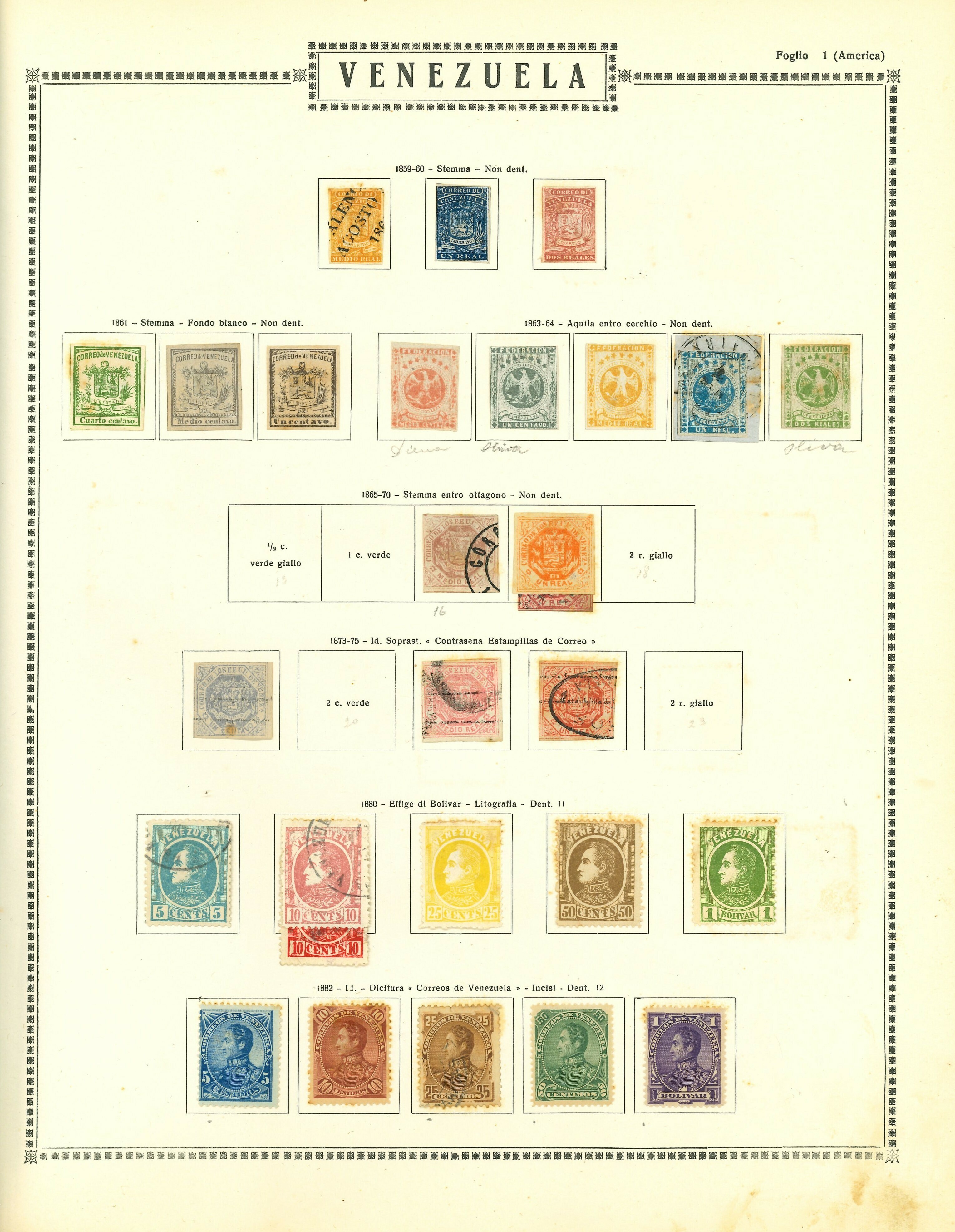Lot 2373 - Venezuela Lots & Collections -  Ponte Auction House Stamps Auction 505