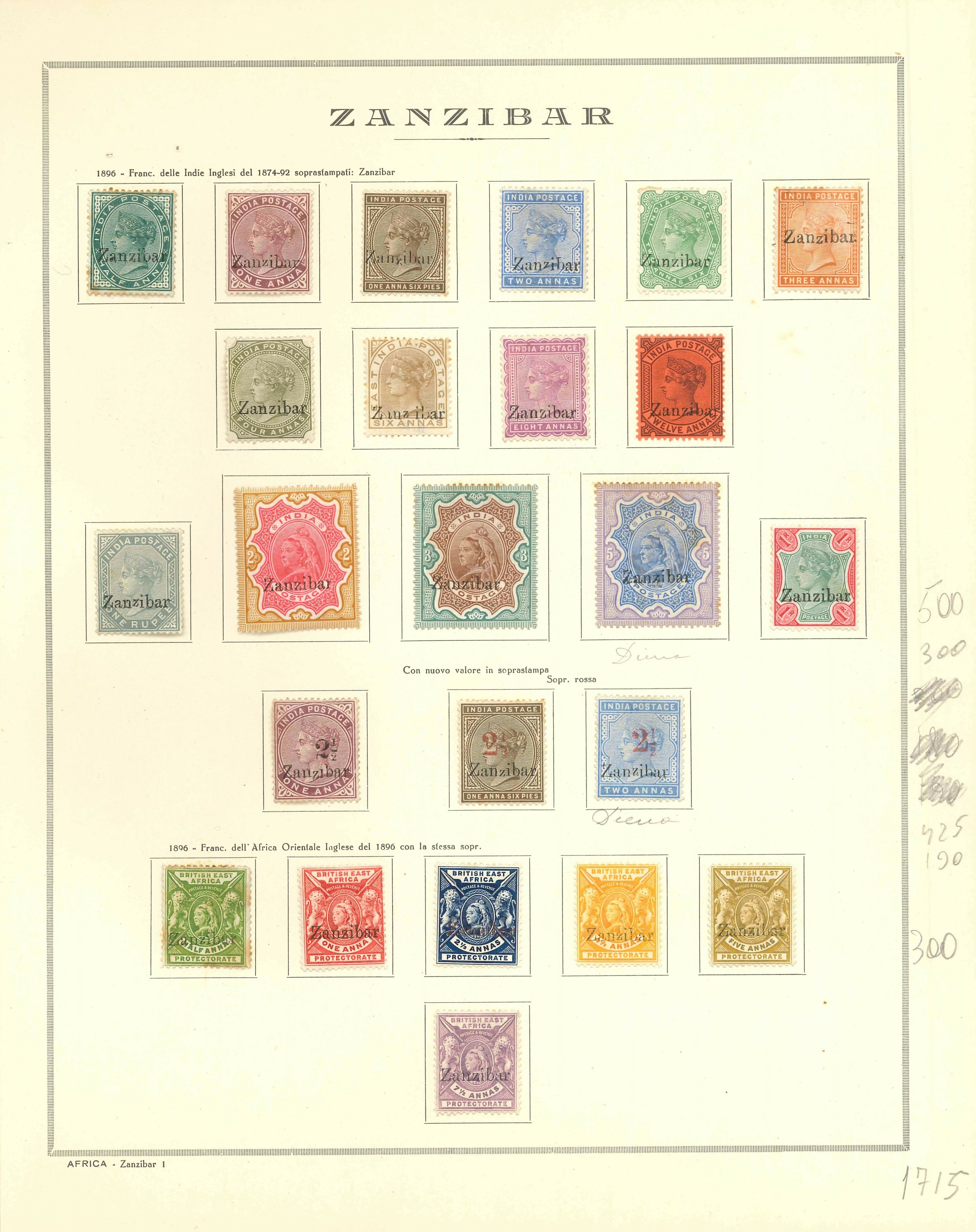 Lot 2380 - zanzibar Lots & Collections - Ponte Auction House Stamps Auction 505 Lot 2380 - zanzibar Lots & Collections - Ponte Auction House Stamps Auction 505