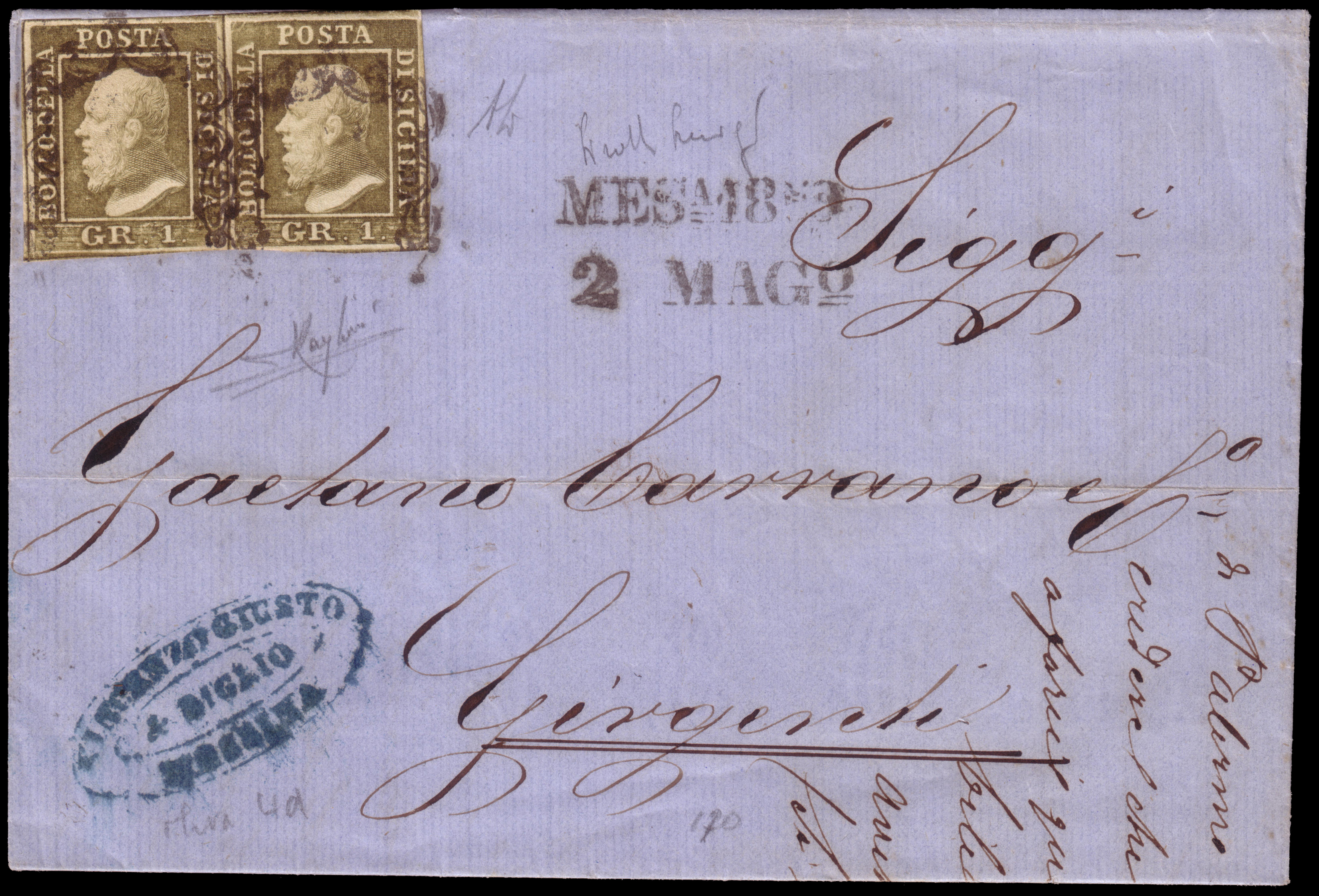 Lot 2403 - sicilia Individual lots -  Ponte Auction House Stamps Auction 505