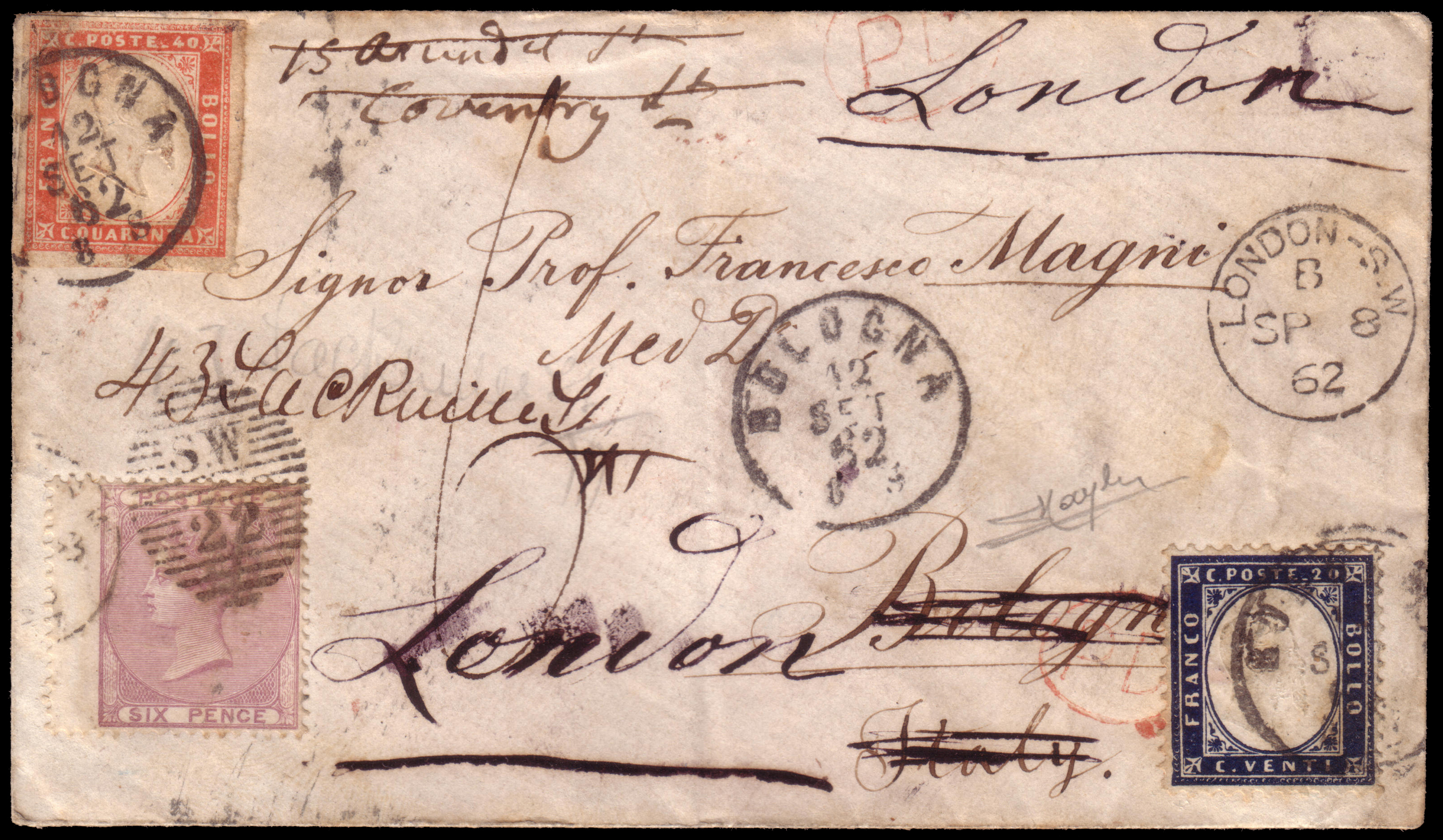 Lot 2467 - GRAN BRETAGNA/REGNO D'ITALIA Individual lots - Ponte Auction House Stamps Auction 505 Lot 2467 - GRAN BRETAGNA/REGNO D'ITALIA Individual lots - Ponte Auction House Stamps Auction 505