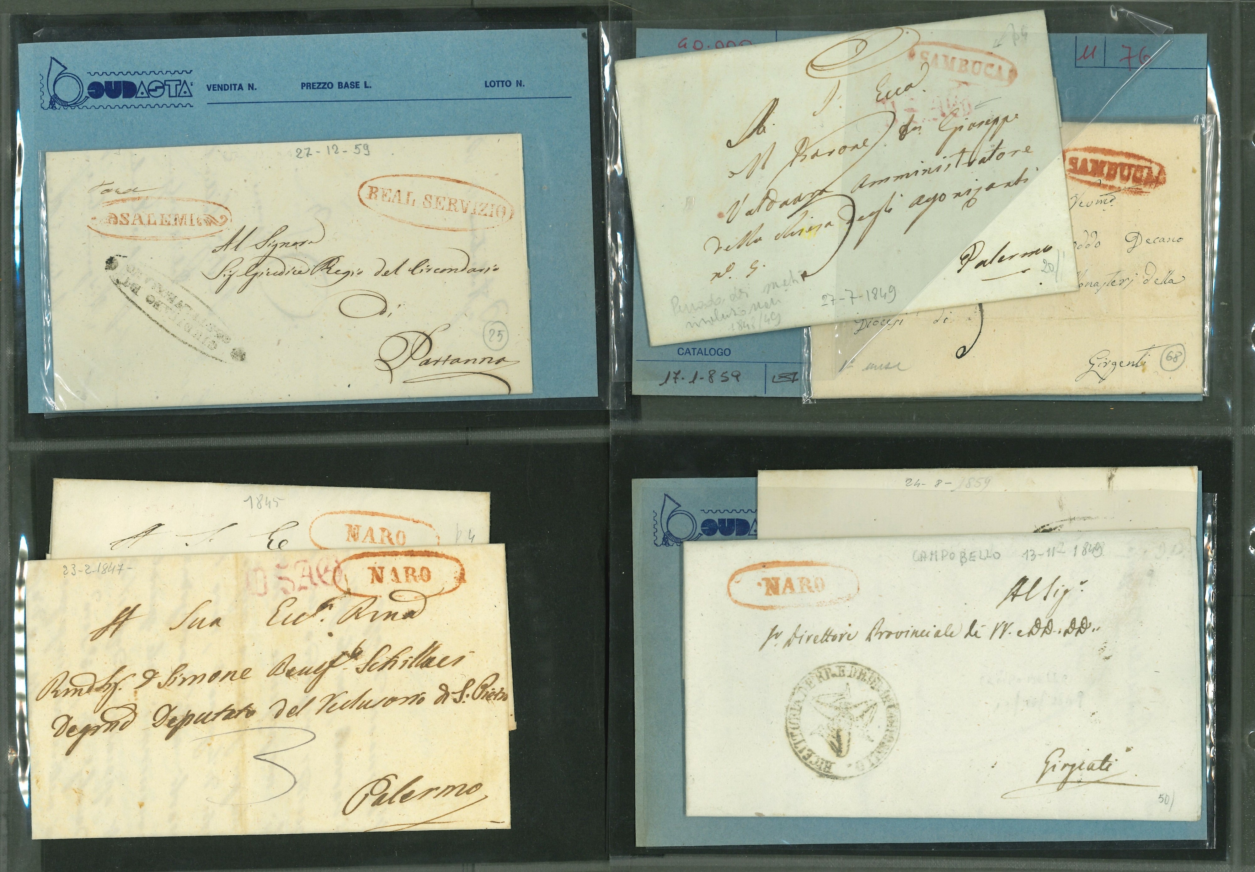 Lot 2514 - ANTICHI STATI: SICILIA Lots & Collections - Ponte Auction House Stamps Auction 505 Lot 2514 - ANTICHI STATI: SICILIA Lots & Collections - Ponte Auction House Stamps Auction 505