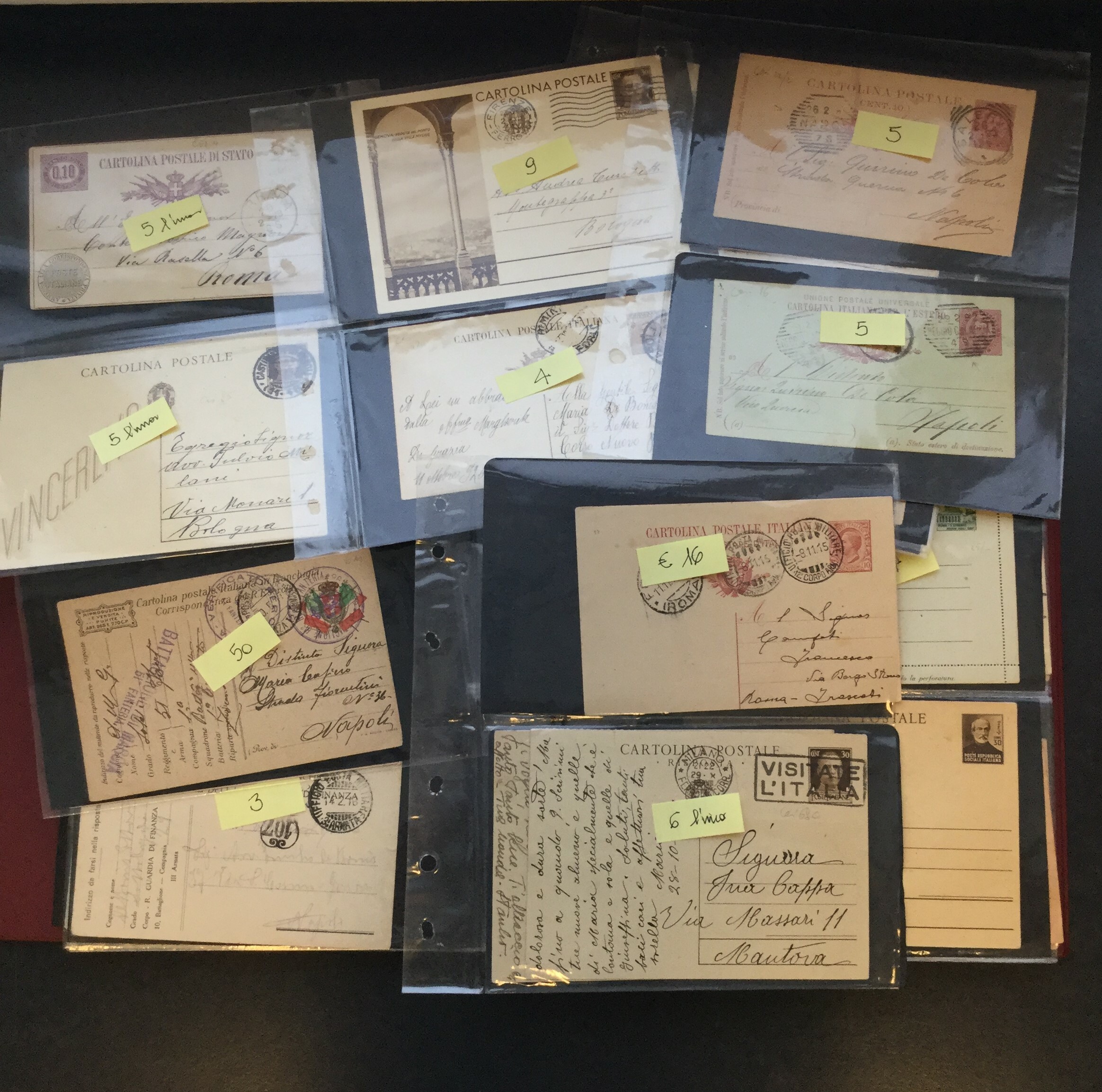 Lot 2548 - ITALIA: INTERI POSTALI, FRANCHIGIE Lots & Collections - Ponte Auction House Stamps Auction 505 Lot 2548 - ITALIA: INTERI POSTALI, FRANCHIGIE Lots & Collections - Ponte Auction House Stamps Auction 505
