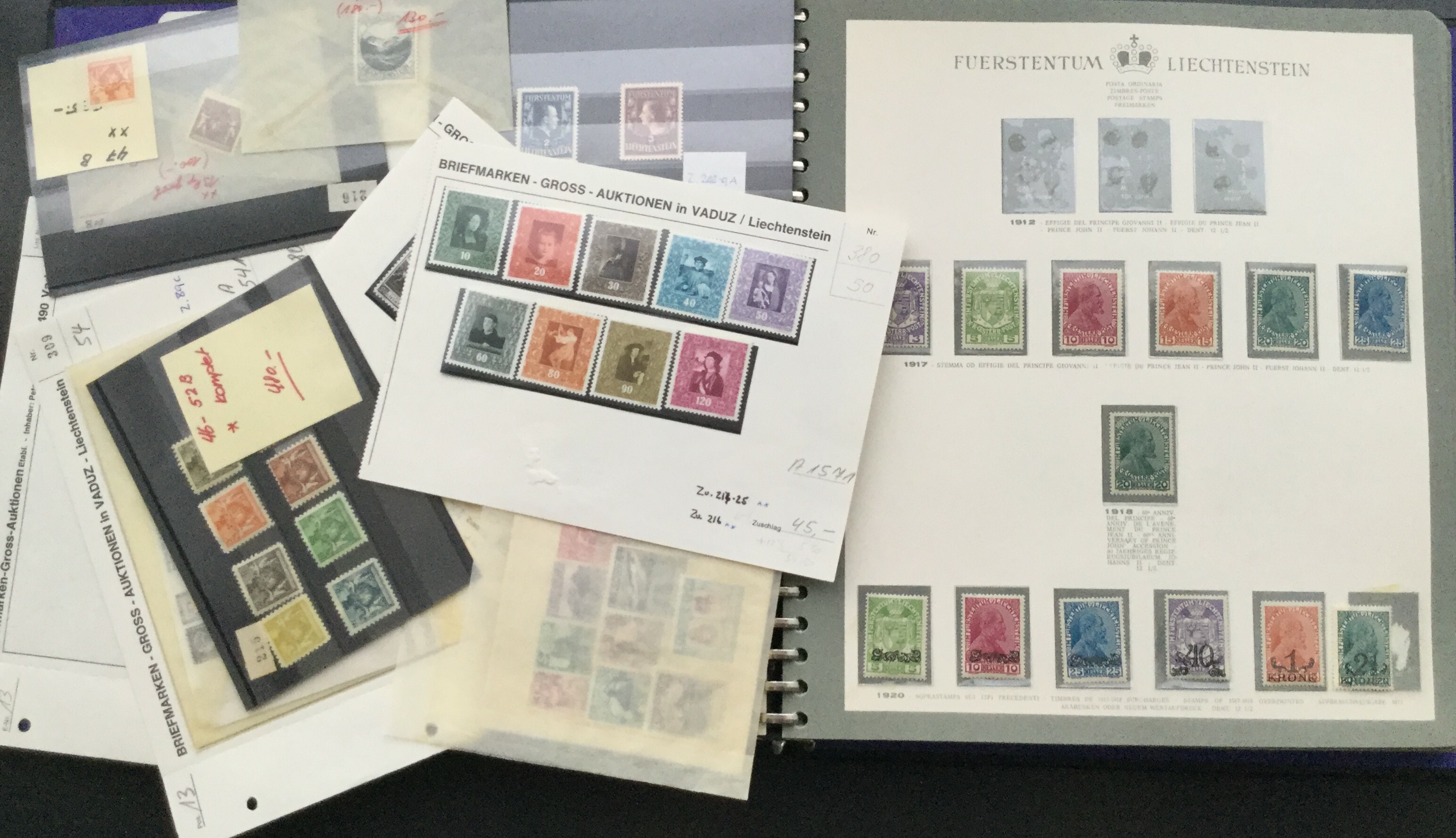 Lot 2550 - Liechtenstein Lots & Collections -  Ponte Auction House Stamps Auction 505
