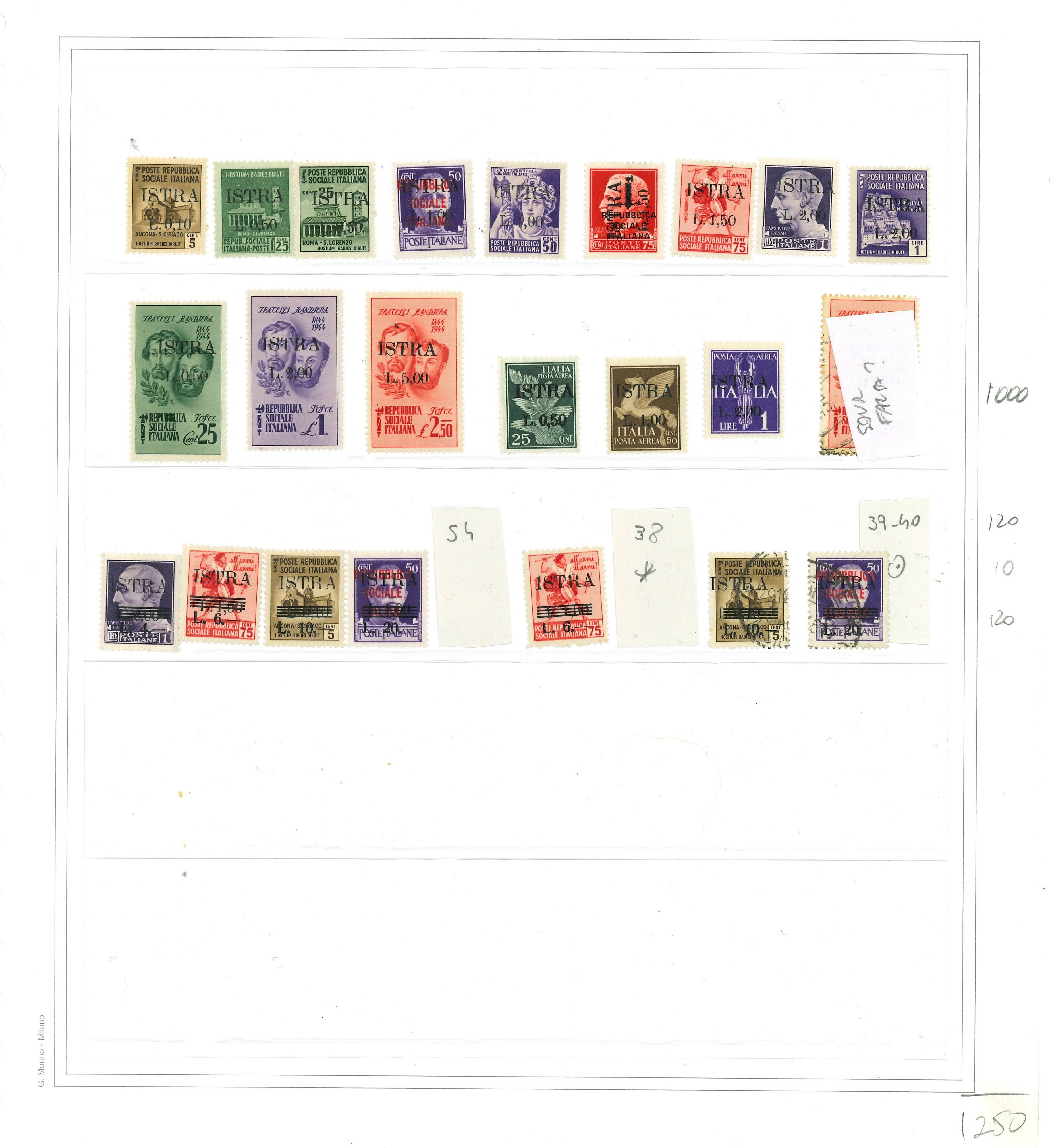 Lot 2566 - OCCUPAZIONE JUGOSLAVA Lots & Collections -  Ponte Auction House Stamps Auction 505